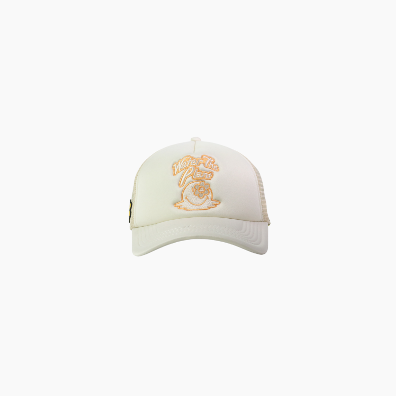 Melting Smiley Trucker Cap | Cream