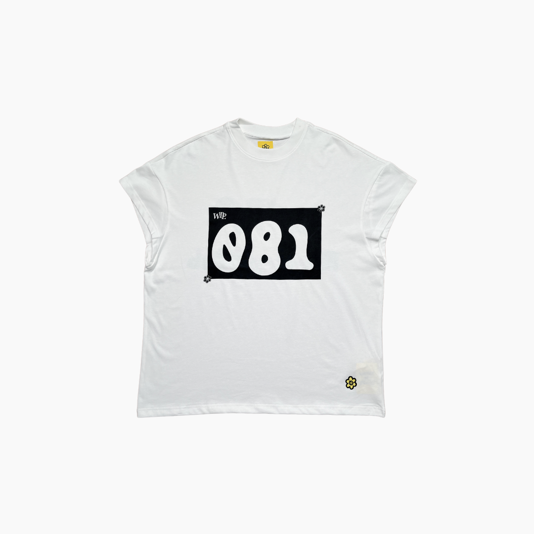 WTP “RUNNING MAN” Sleeveless Tank Top | White