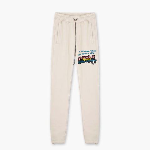 B-Records Zipper Sweatpants | Flat White